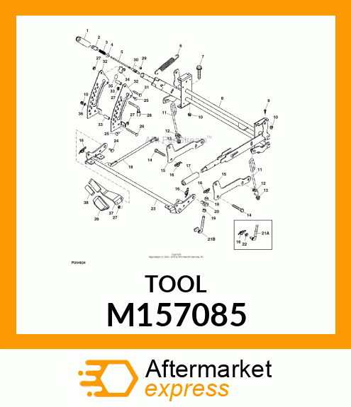 PIN, DECK HEIGHT MEMORY SET W/ HEX M157085