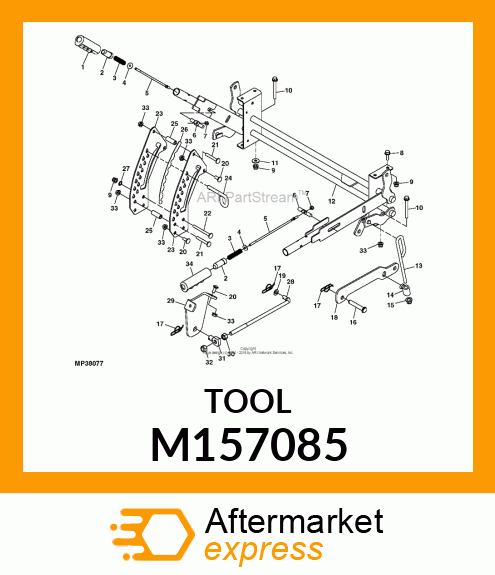 PIN, DECK HEIGHT MEMORY SET W/ HEX M157085