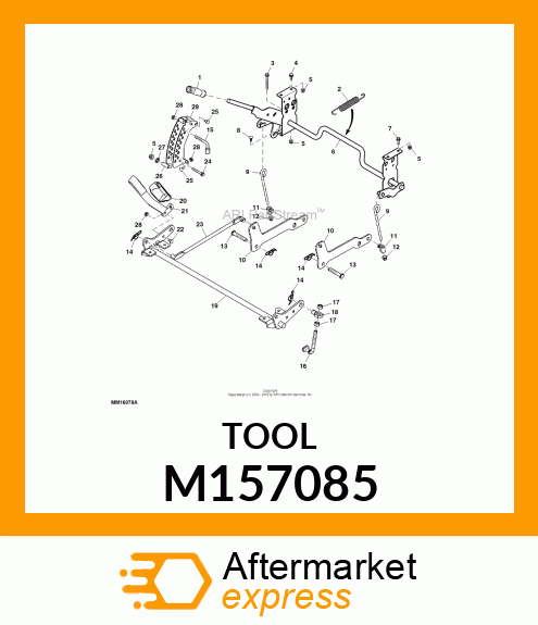 PIN, DECK HEIGHT MEMORY SET W/ HEX M157085