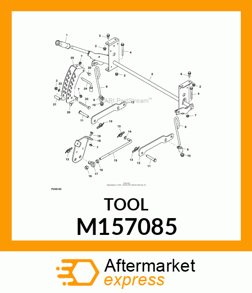 PIN, DECK HEIGHT MEMORY SET W/ HEX M157085