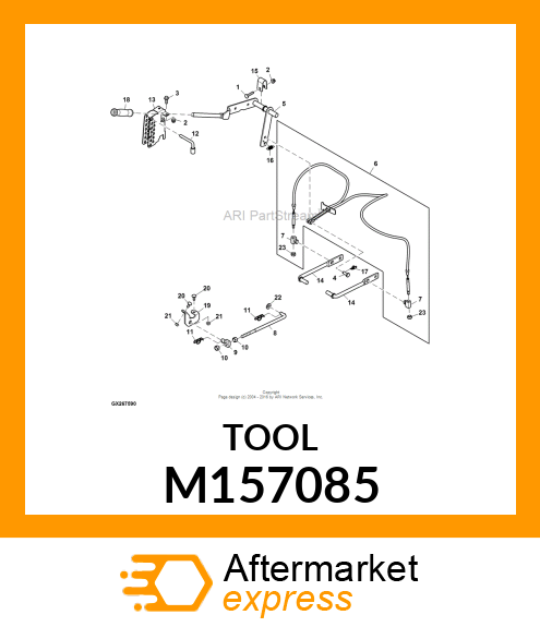 PIN, DECK HEIGHT MEMORY SET W/ HEX M157085