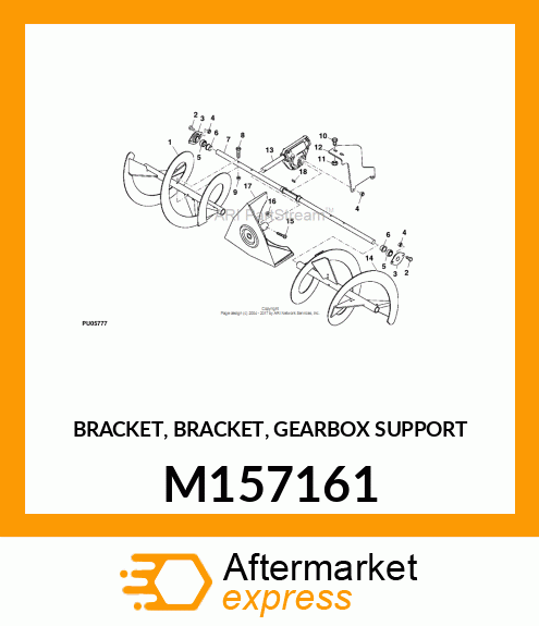 BRACKET, BRACKET, GEARBOX SUPPORT M157161