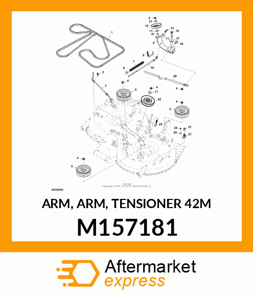 ARM, ARM, TENSIONER 42M M157181