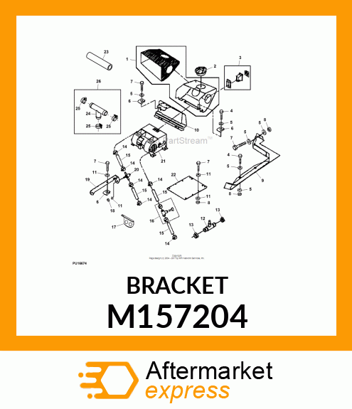 SUPPORT, HYDRAULIC HOSE M157204