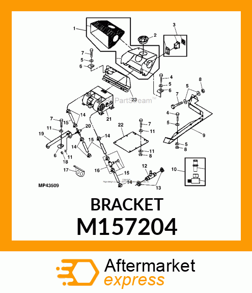 SUPPORT, HYDRAULIC HOSE M157204