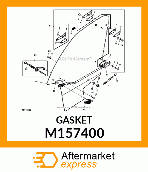 GASKET, HINGE M157400