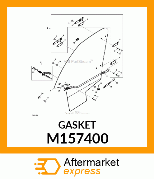 GASKET, HINGE M157400