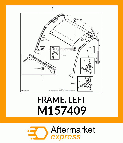 FRAME, LEFT M157409