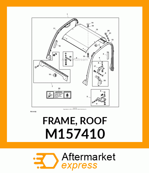 FRAME, ROOF M157410