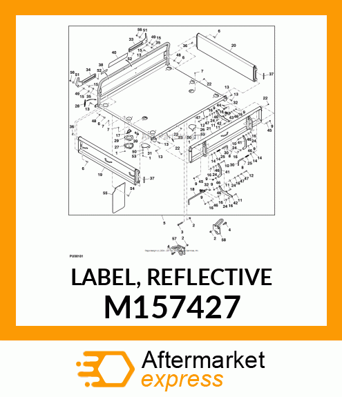 LABEL, REFLECTIVE M157427