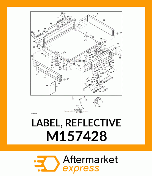 LABEL, REFLECTIVE M157428