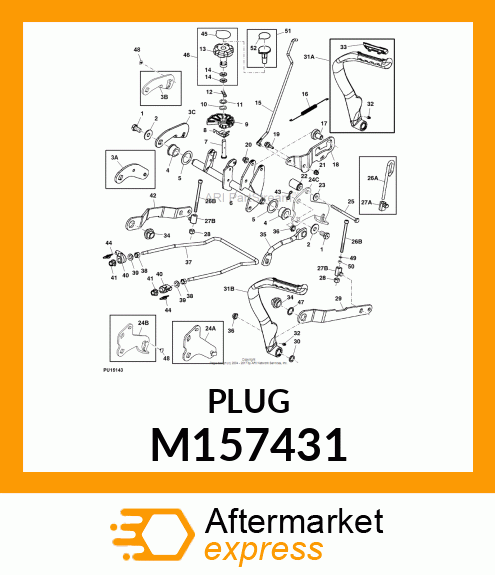 BUSHING, PEDAL PIVOT M157431