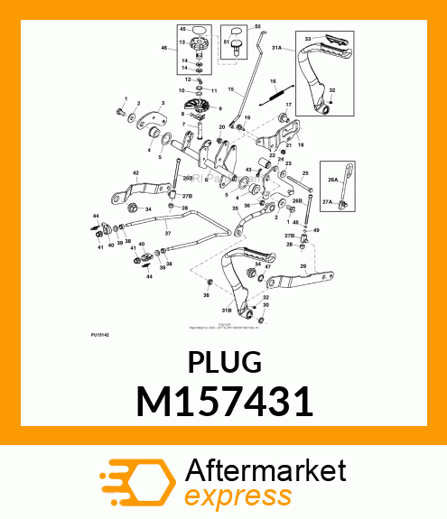 BUSHING, PEDAL PIVOT M157431