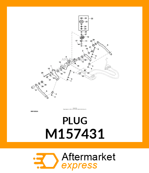 BUSHING, PEDAL PIVOT M157431