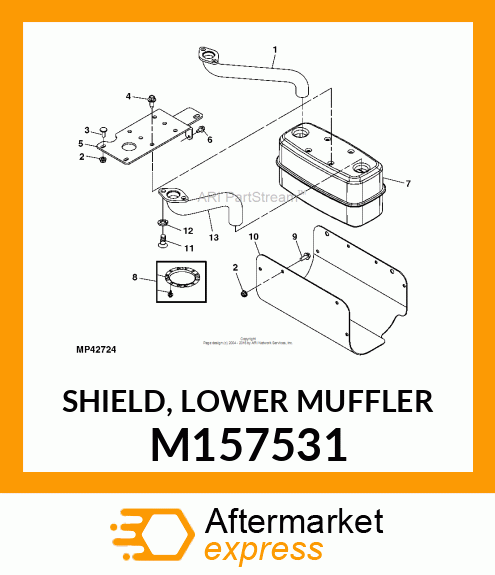 SHIELD, LOWER MUFFLER M157531