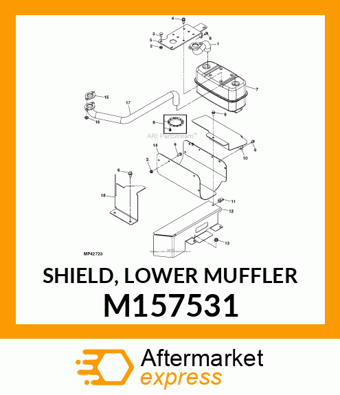 SHIELD, LOWER MUFFLER M157531