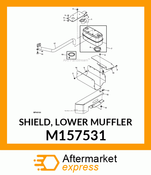 SHIELD, LOWER MUFFLER M157531