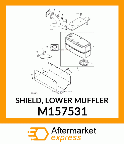 SHIELD, LOWER MUFFLER M157531