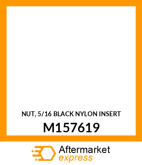 NUT, 5/16 BLACK NYLON INSERT M157619