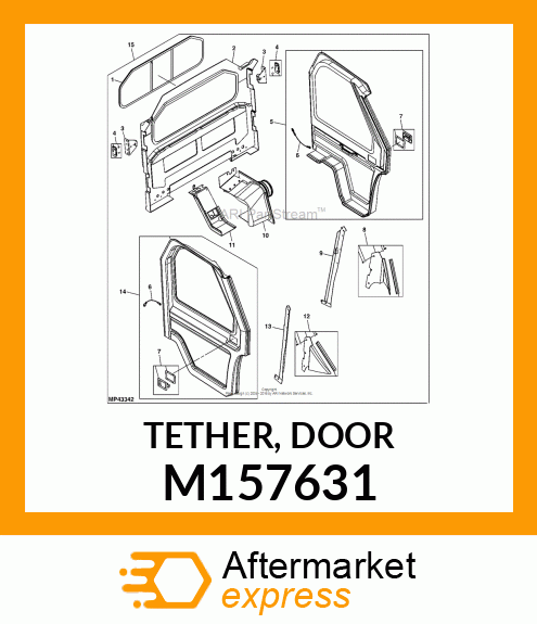 TETHER, DOOR M157631