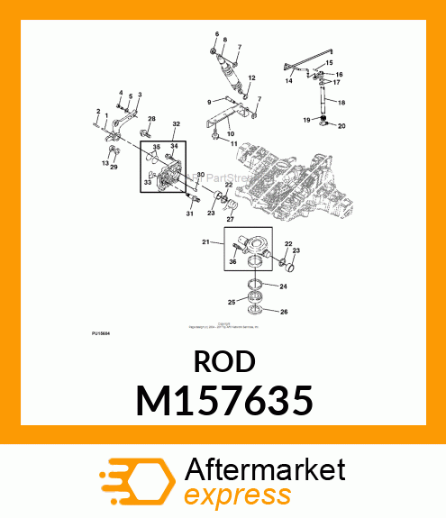 ROD, K72 REAR NEUTRAL M157635