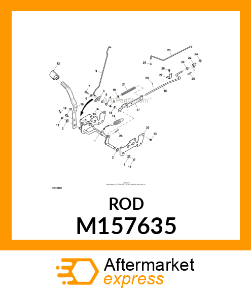 ROD, K72 REAR NEUTRAL M157635