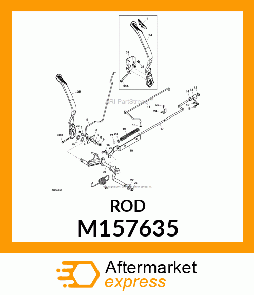 ROD, K72 REAR NEUTRAL M157635