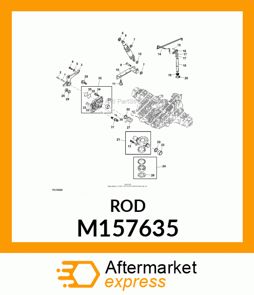 ROD, K72 REAR NEUTRAL M157635