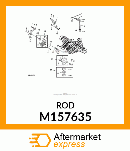 ROD, K72 REAR NEUTRAL M157635