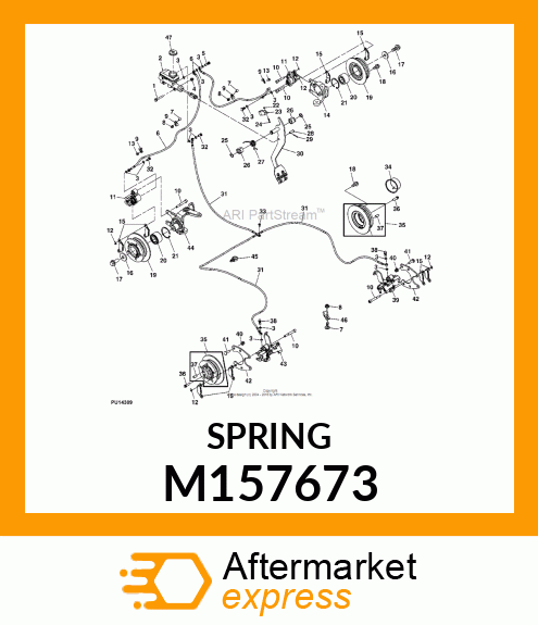 SPRING, CALIPER RETURN M157673