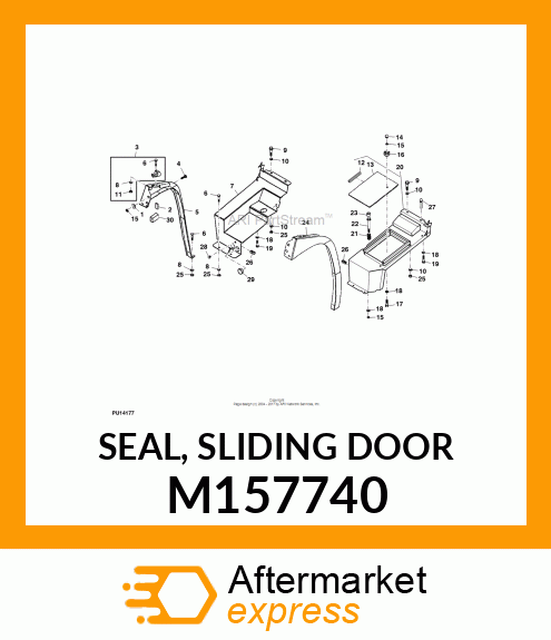 SEAL, SLIDING DOOR M157740