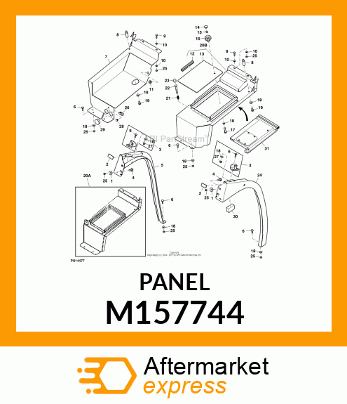 PANEL, RH CLOSEOUT M157744