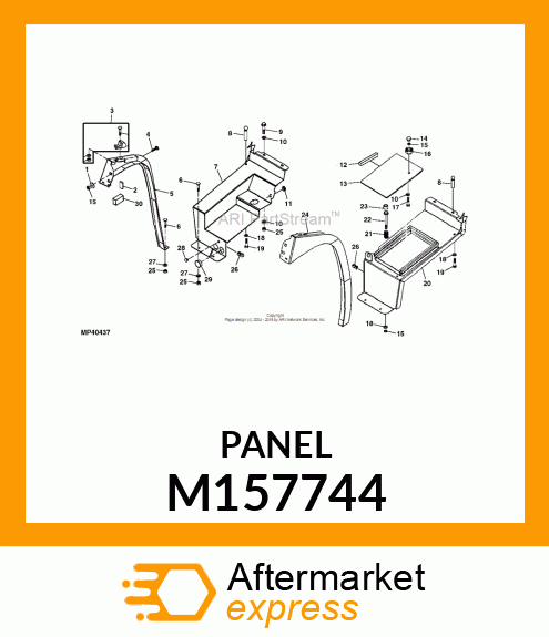 PANEL, RH CLOSEOUT M157744