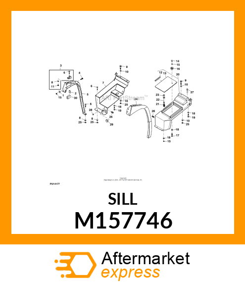 SILL, SILL, RH DOOR M157746