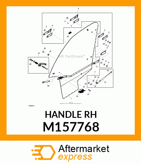 HANDLE, RIGHT M157768