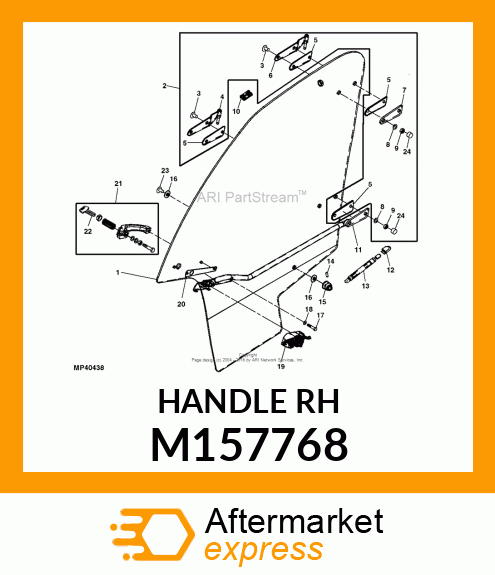 HANDLE, RIGHT M157768