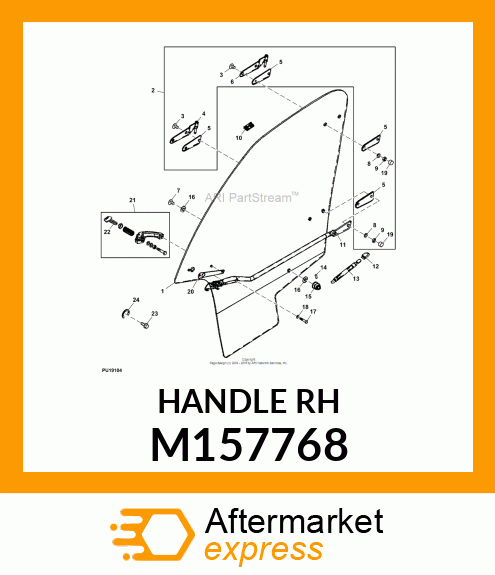 HANDLE, RIGHT M157768