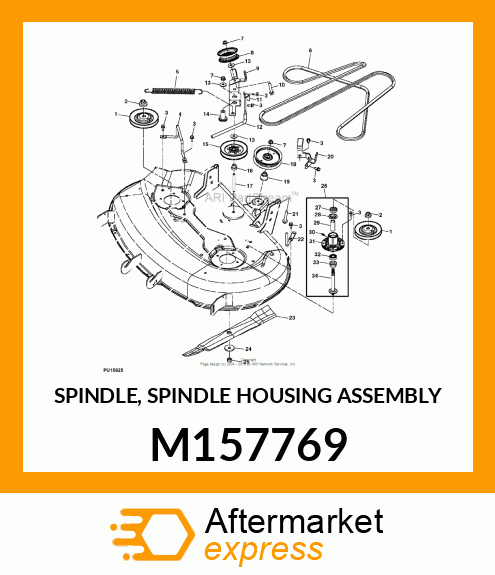 SPINDLE, SPINDLE HOUSING ASSEMBLY M157769