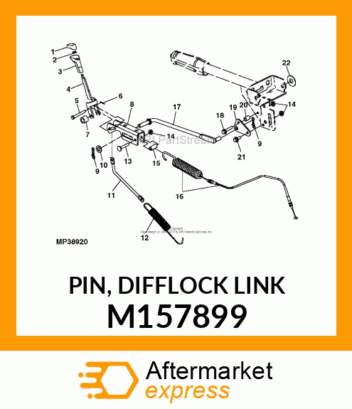 PIN, DIFFLOCK LINK M157899