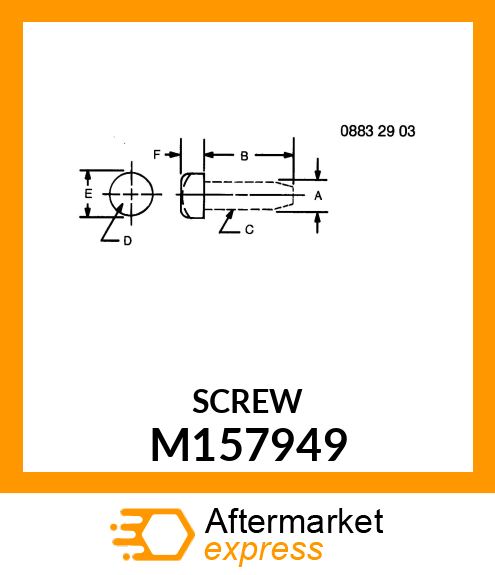 SCREW, SLFTPG, SPD THD, TRX PAN HD M157949