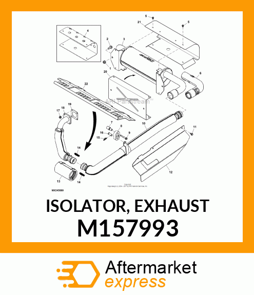 ISOLATOR, EXHAUST M157993