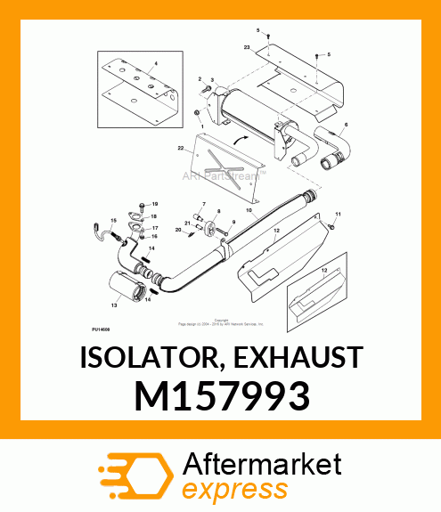 ISOLATOR, EXHAUST M157993