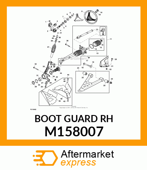 GUARD, CV RIGHT FRONT M158007