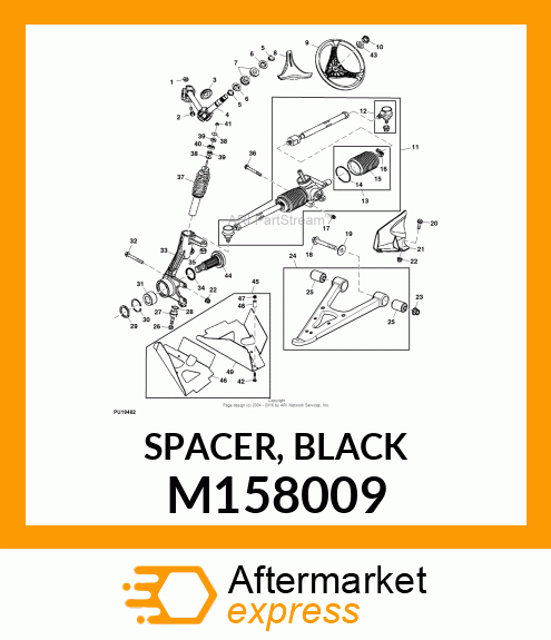 SPACER, BLACK M158009