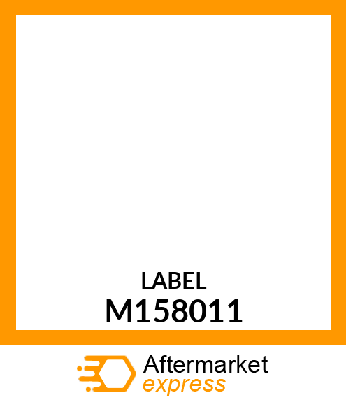 LABEL, SERVICE CHART M158011