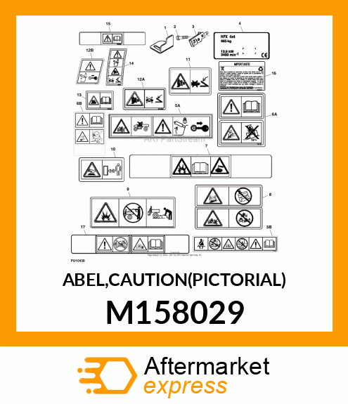 ABEL,CAUTION(PICTORIAL) M158029