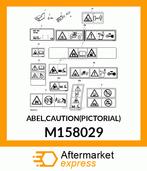 ABEL,CAUTION(PICTORIAL) M158029