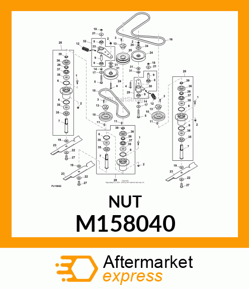 FLANGE NUT M158040