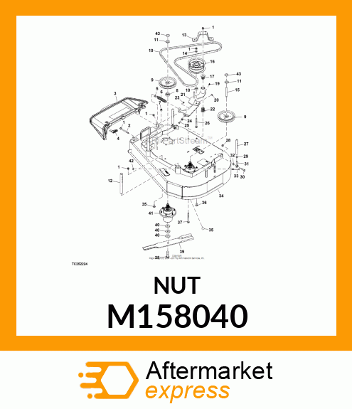 FLANGE NUT M158040