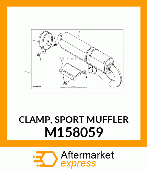 CLAMP, SPORT MUFFLER M158059